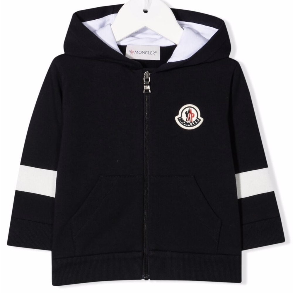 Moncler Kids used navy Hoodie size 2
